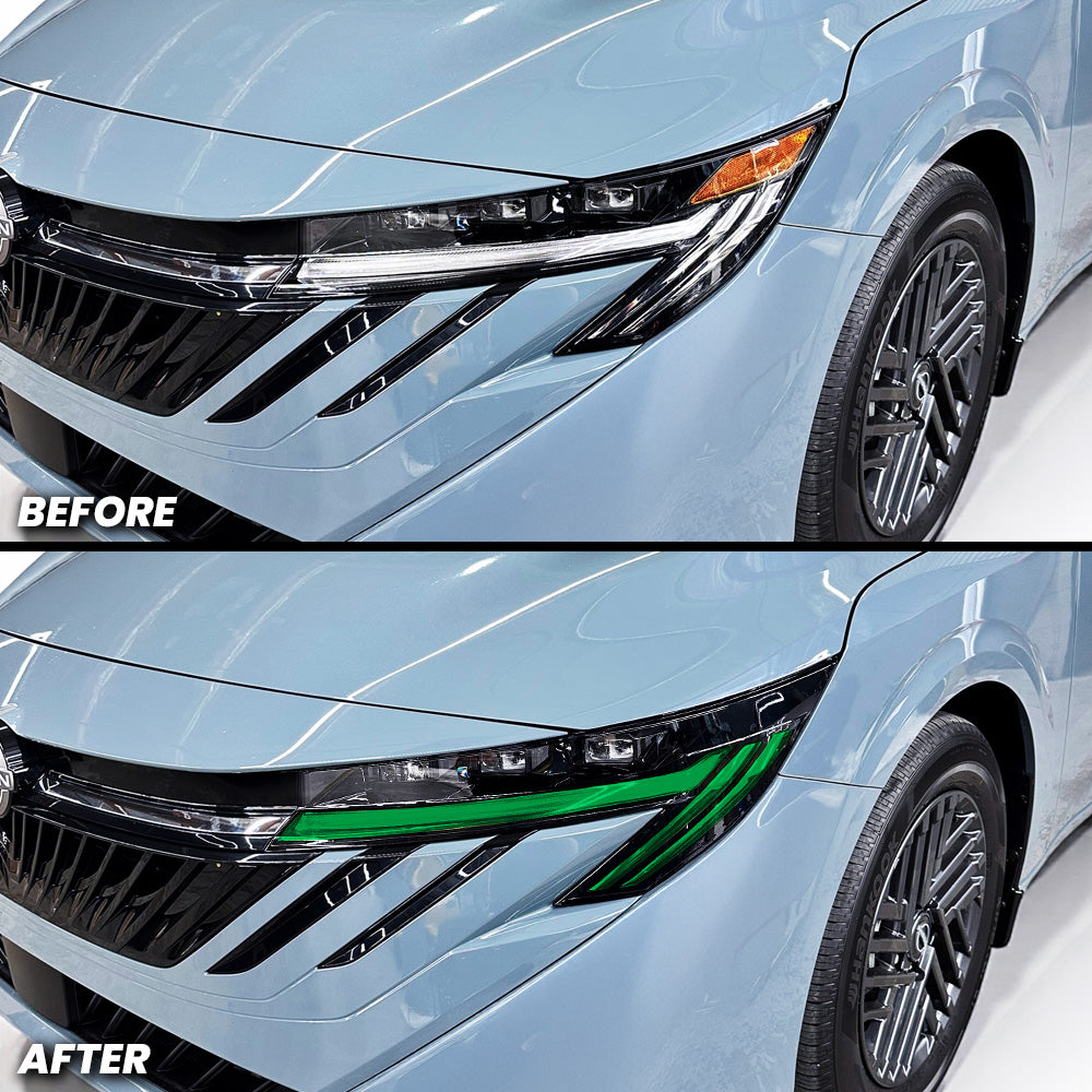 Headlight DRL Daytime Running Lights Pre-cut Overlay Tint and Amber Delete compatible with 2026+ Nissan Sentra