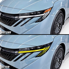 Headlight DRL Daytime Running Lights Pre-cut Overlay Tint and Amber Delete compatible with 2026+ Nissan Sentra