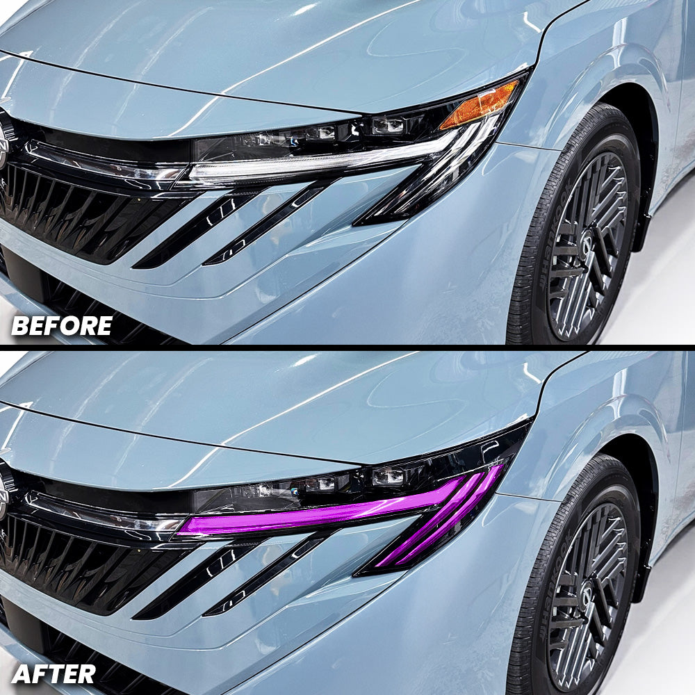 Headlight DRL Daytime Running Lights Pre-cut Overlay Tint and Amber Delete compatible with 2026+ Nissan Sentra