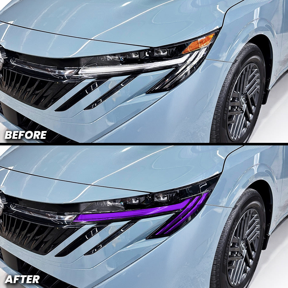Headlight DRL Daytime Running Lights Pre-cut Overlay Tint and Amber Delete compatible with 2026+ Nissan Sentra