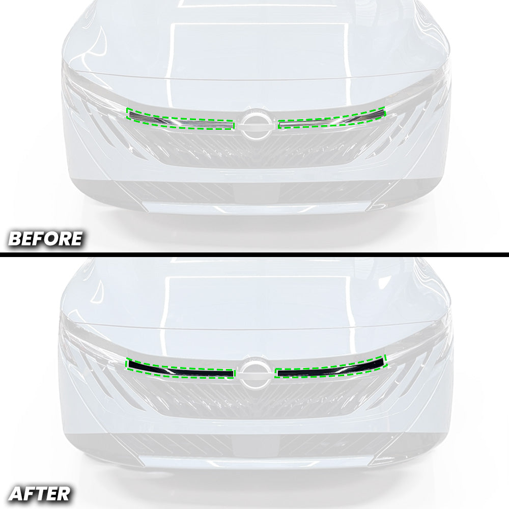 Front Bumper Grille Chrome Black Out Delete for 2026+ Nissan Sentra