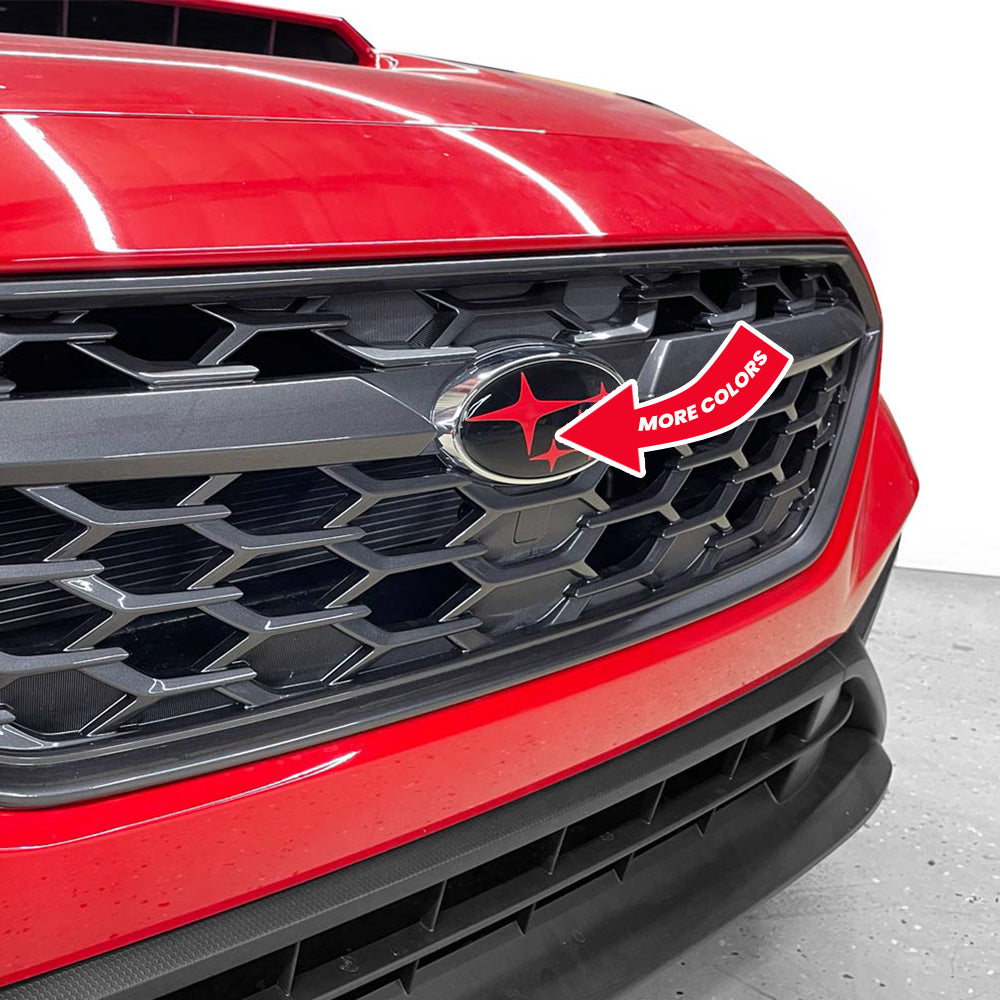 Front Rear Symbol Subaru Wrx Emblem Black
