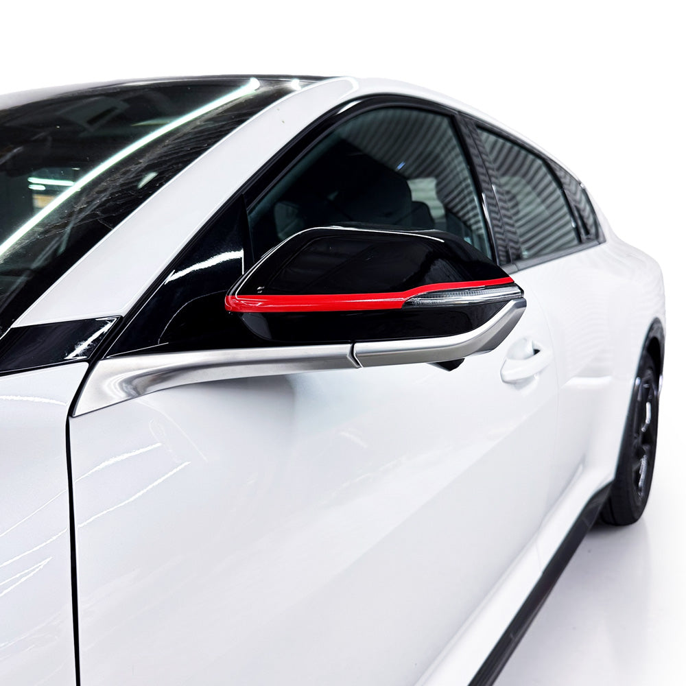 Side Mirror Pinstripe Pre-cut Overlay for 2025+ Kia K4 GT-Line and GT-Line Turbo