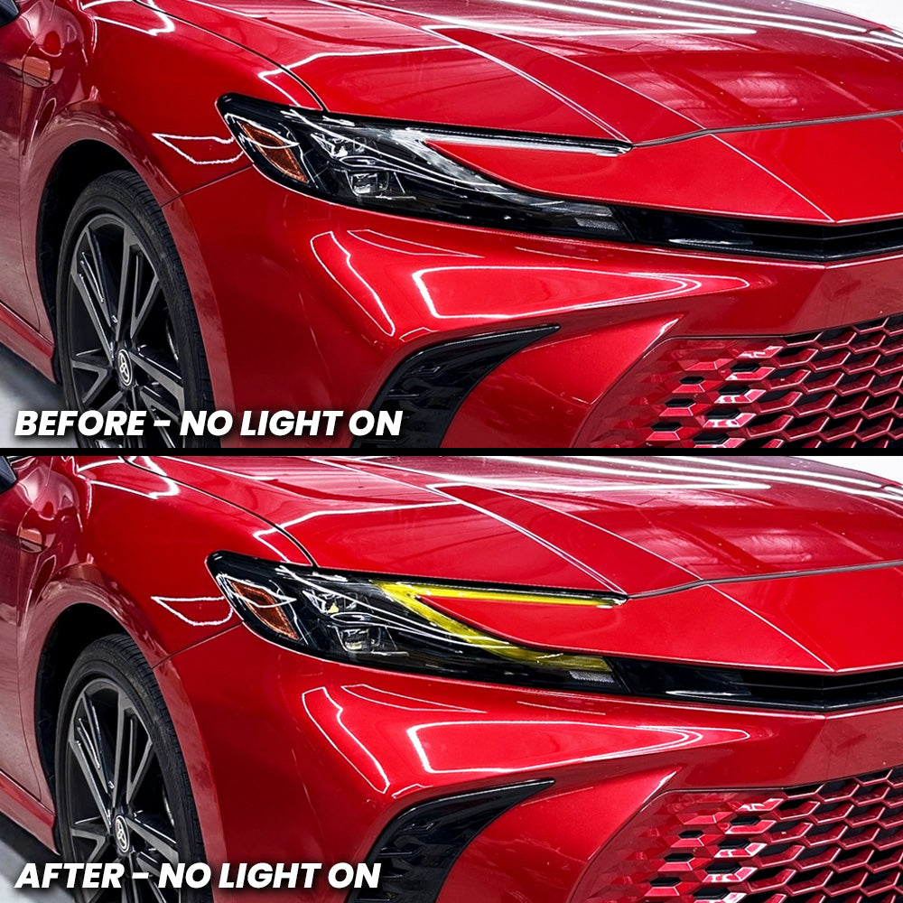 Headlight DRL Daytime Running Light Pre-cut Overlay Tint compatible with 2025+ Toyota Camry
