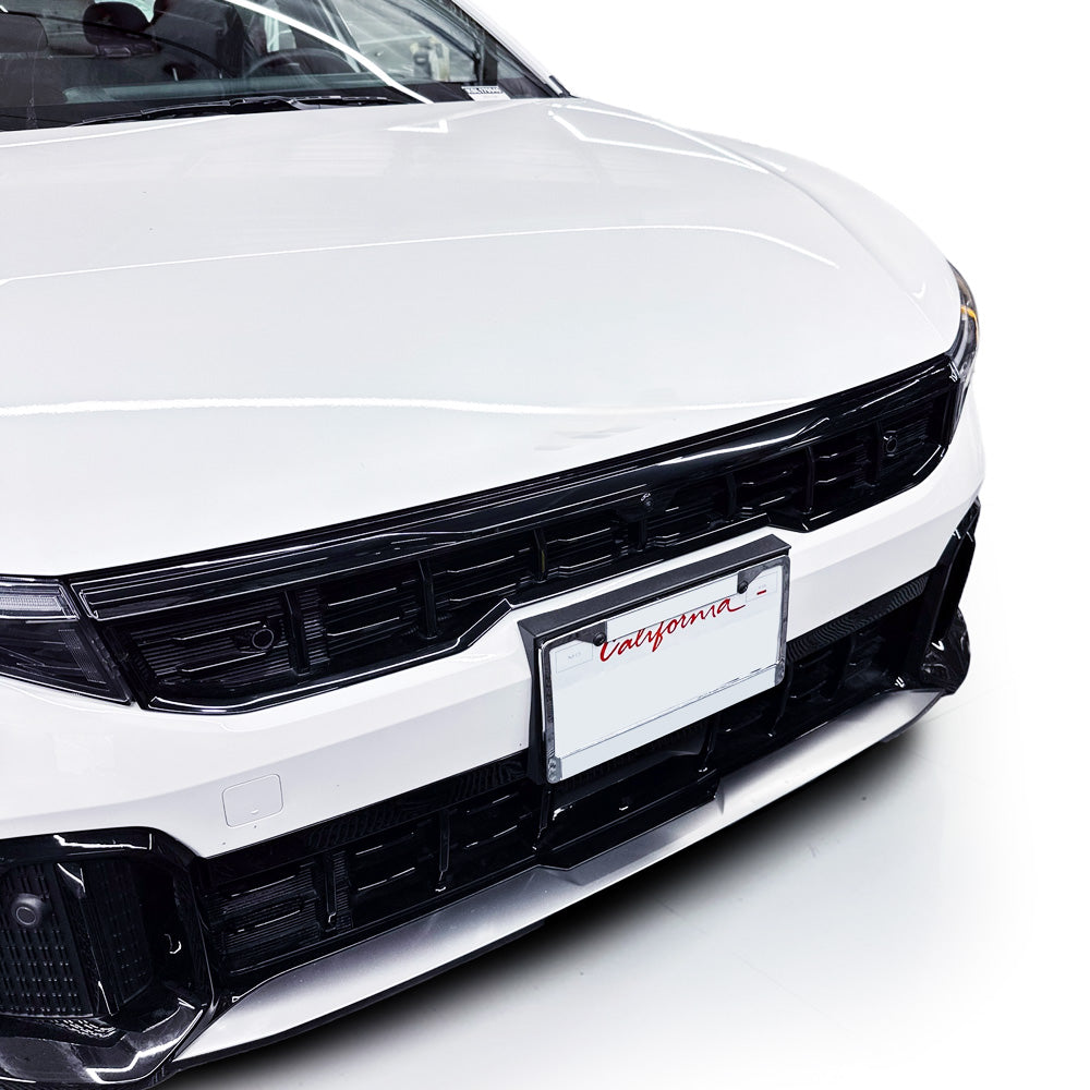 Front Bumper Grille Chrome Black Out Delete Pre-cut Overlay for 2025+ Kia K4