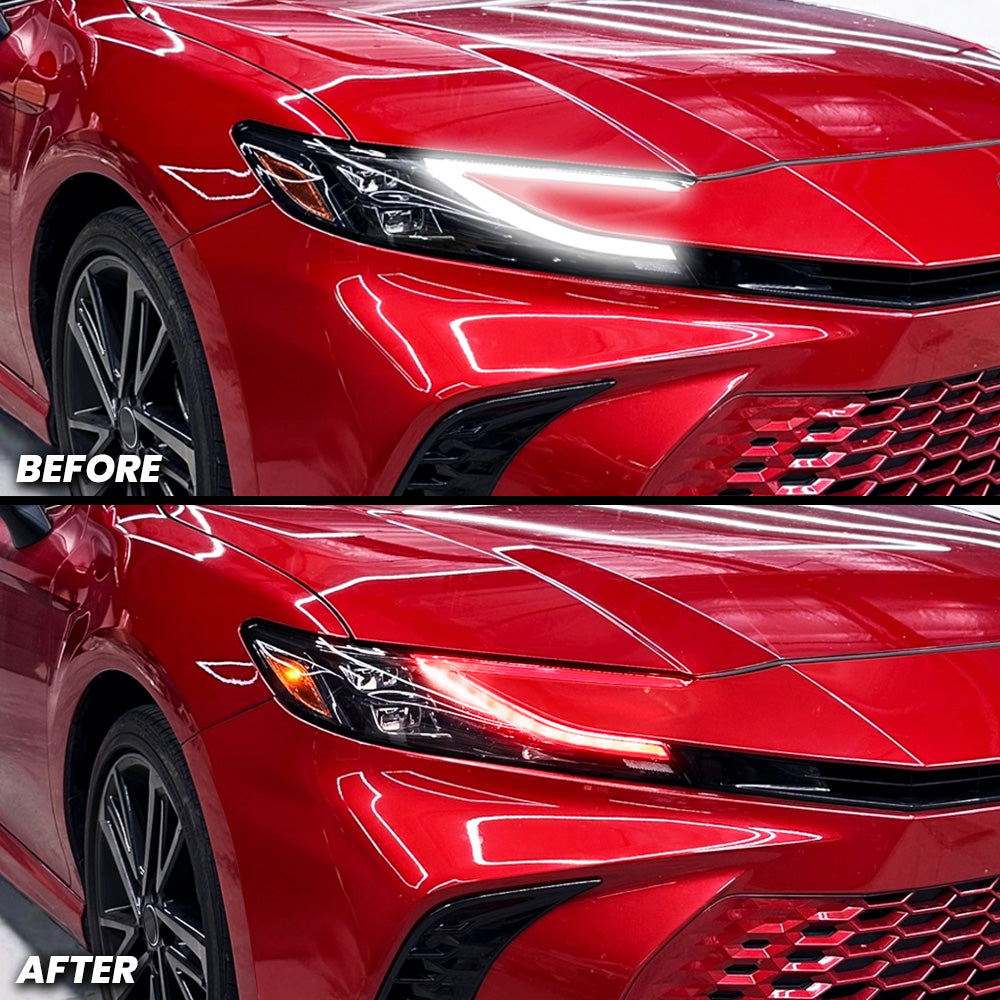 Headlight DRL Daytime Running Light Pre-cut Overlay Tint compatible with 2025+ Toyota Camry