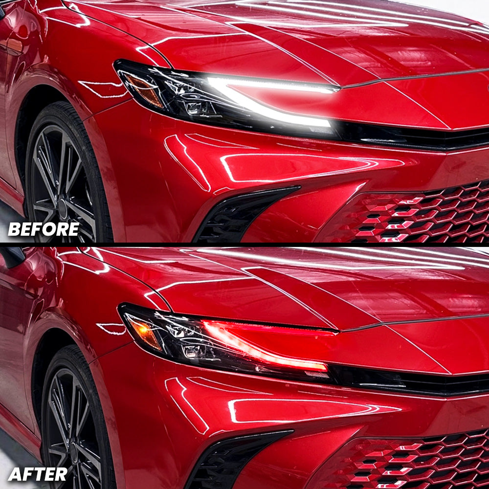 Headlight DRL Daytime Running Light Pre-cut Overlay Tint compatible with 2025+ Toyota Camry