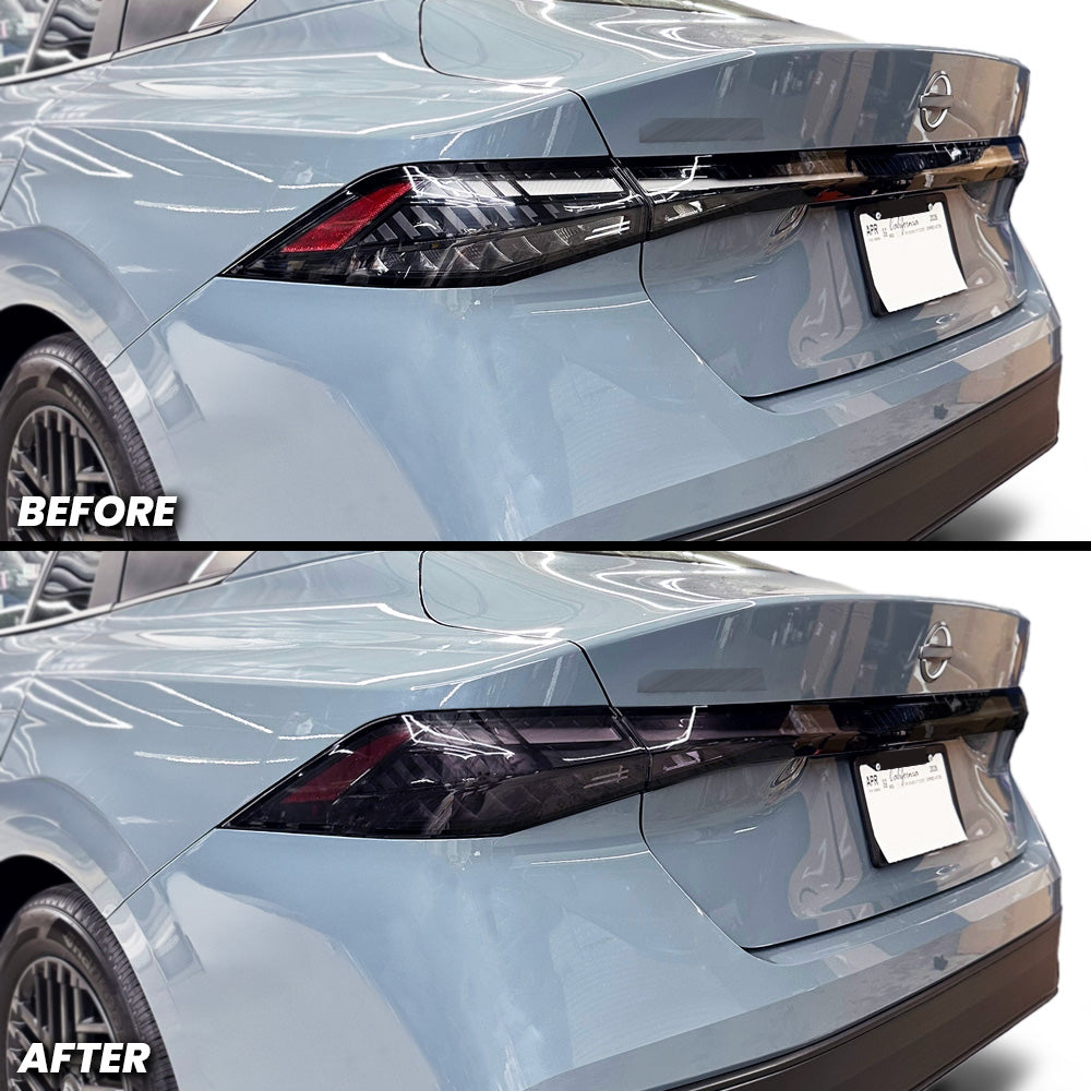 Full Rear Tail Light Brake Turn Signal and Reverse Light Pre-cut Overlay Smoked Tint for 2026+ Nissan Sentra
