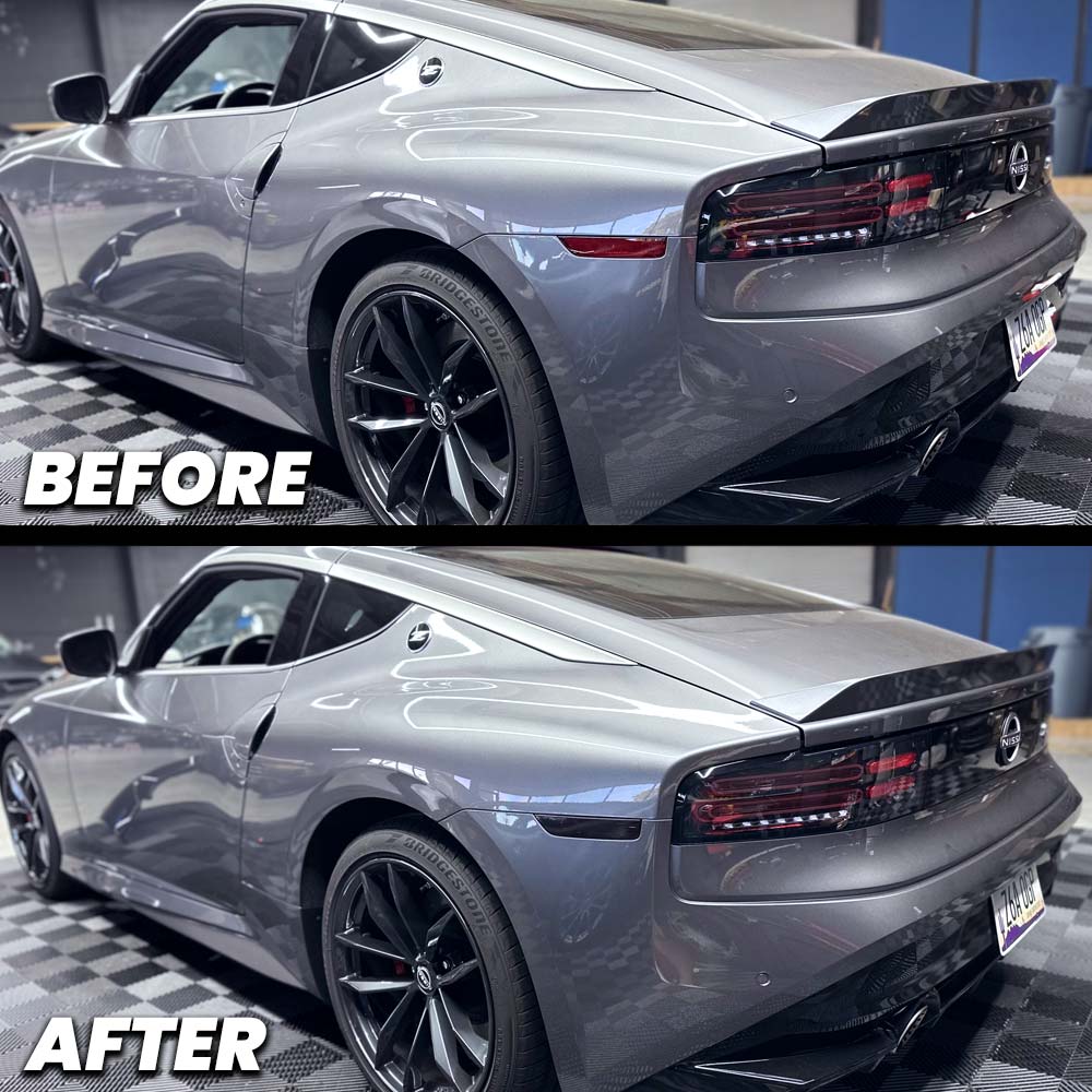 2023+ Nissan 400Z Rear Bumper Side Marker Reflector Overlay Tint Smoked