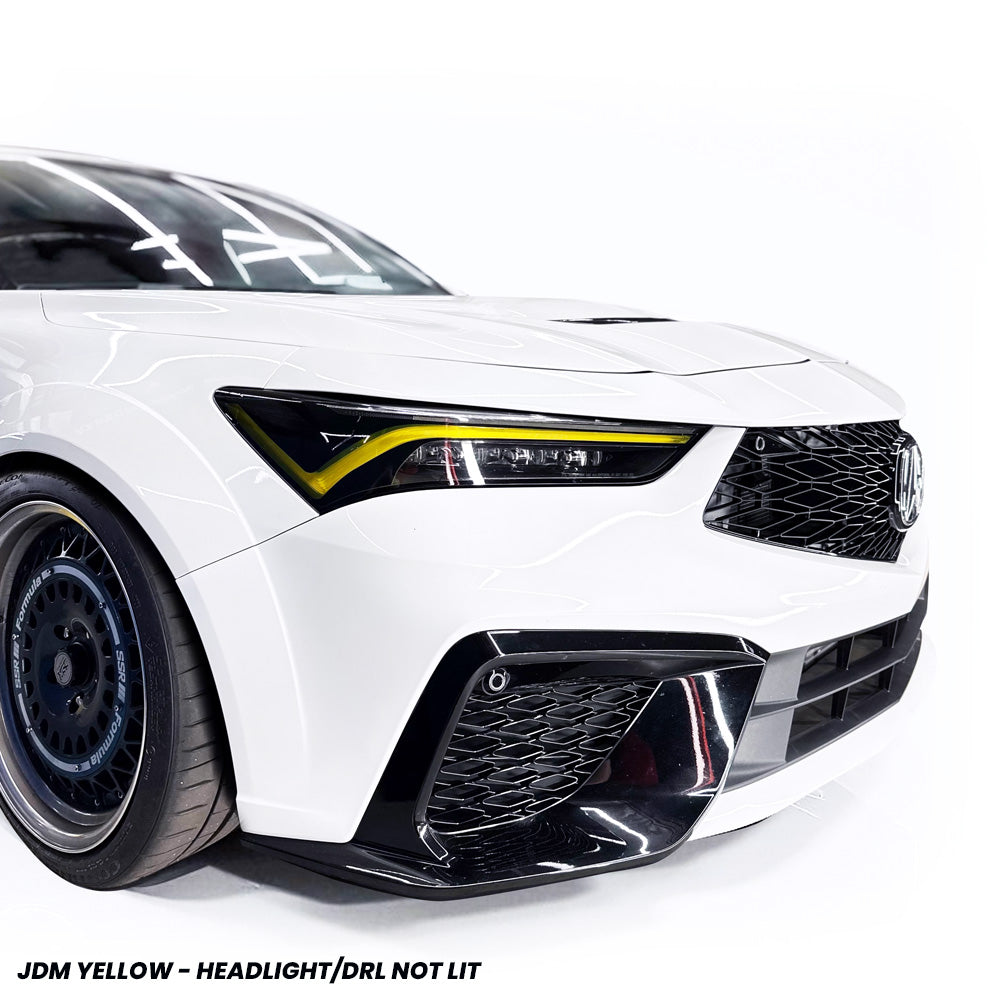 Headlight DRL Daytime Running Lights and Amber Delete Pre-cut Overlay Tint for 2023+ Acura Integra