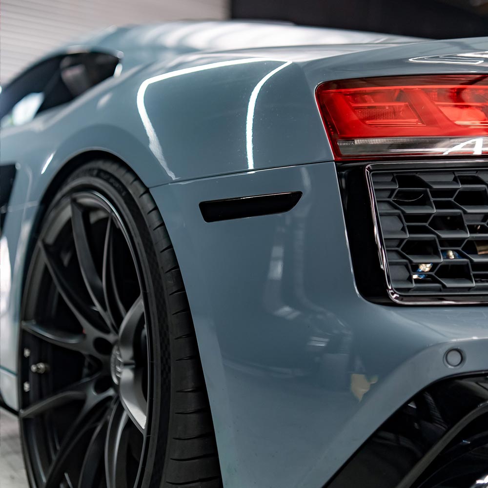 Rear Bumper Reflector Tint Pre-cut Overlay for 2015-2024 Audi R8