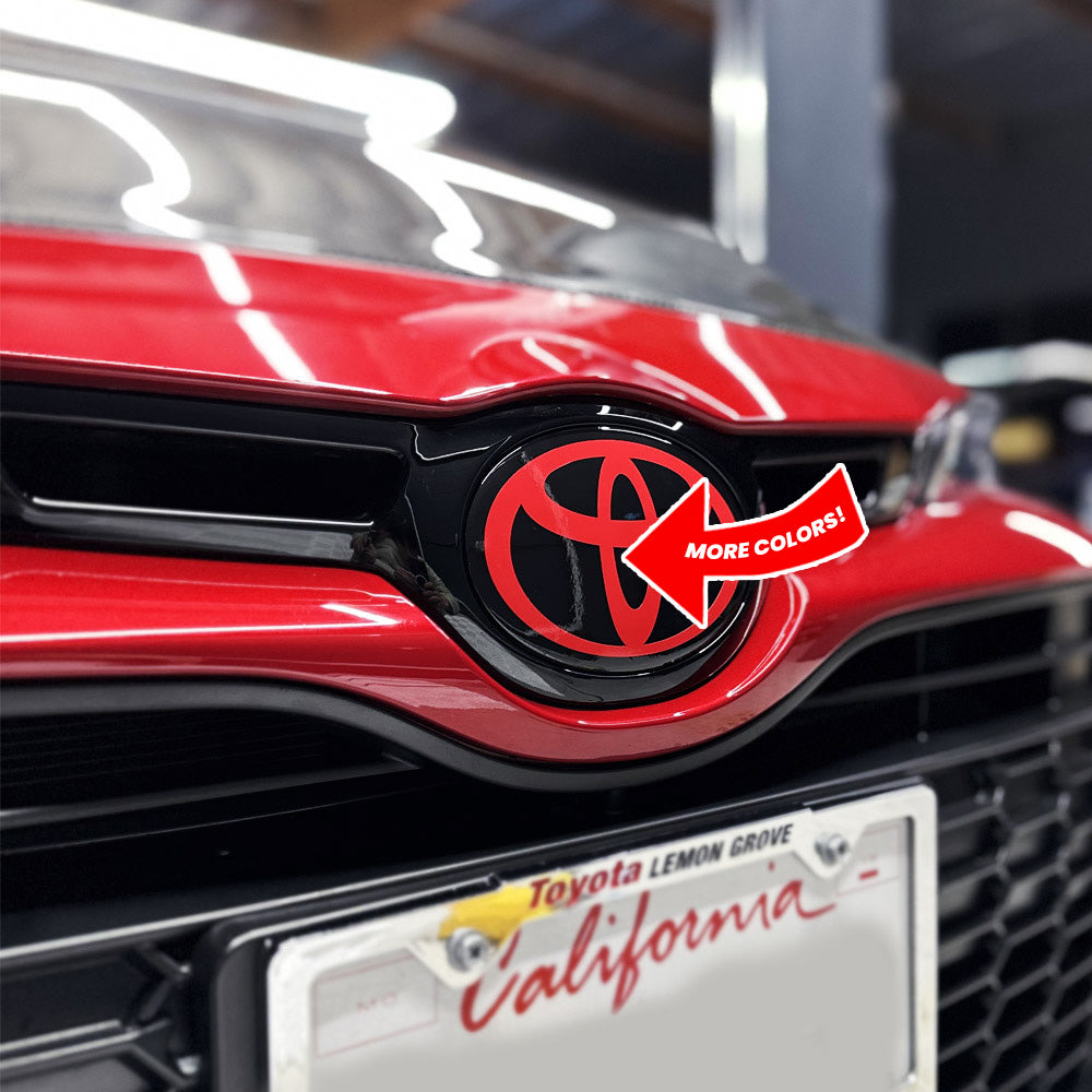 AFD Overlays Front and Rear Emblem Pre-cut Overlay compatible with 2023+ Toyota Corolla GR and Hatchback