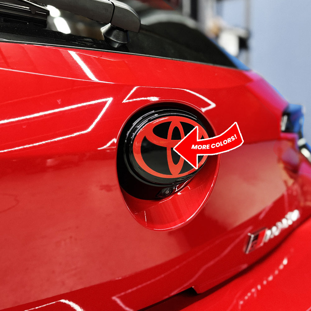 AFD Overlays Front and Rear Emblem Pre-cut Overlay compatible with 2023+ Toyota Corolla GR and Hatchback