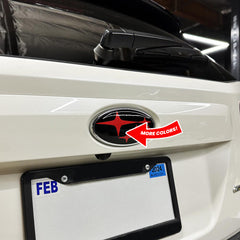 AFD Overlays Front and Rear Pre-cut Emblem Overlays compatible with 2018-2023 Crosstrek