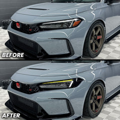 Daytime Running Light and Amber Delete Pre-cut Overlay Tint V1 for 2022+ Honda Civic