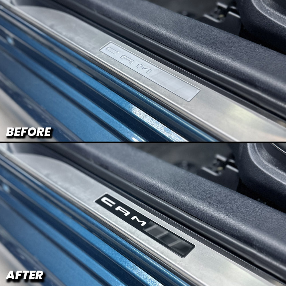 AFD Overlays Door Sill Logo Pre-cut Overlay Vinyl compatible with 2025+ Toyota Camry