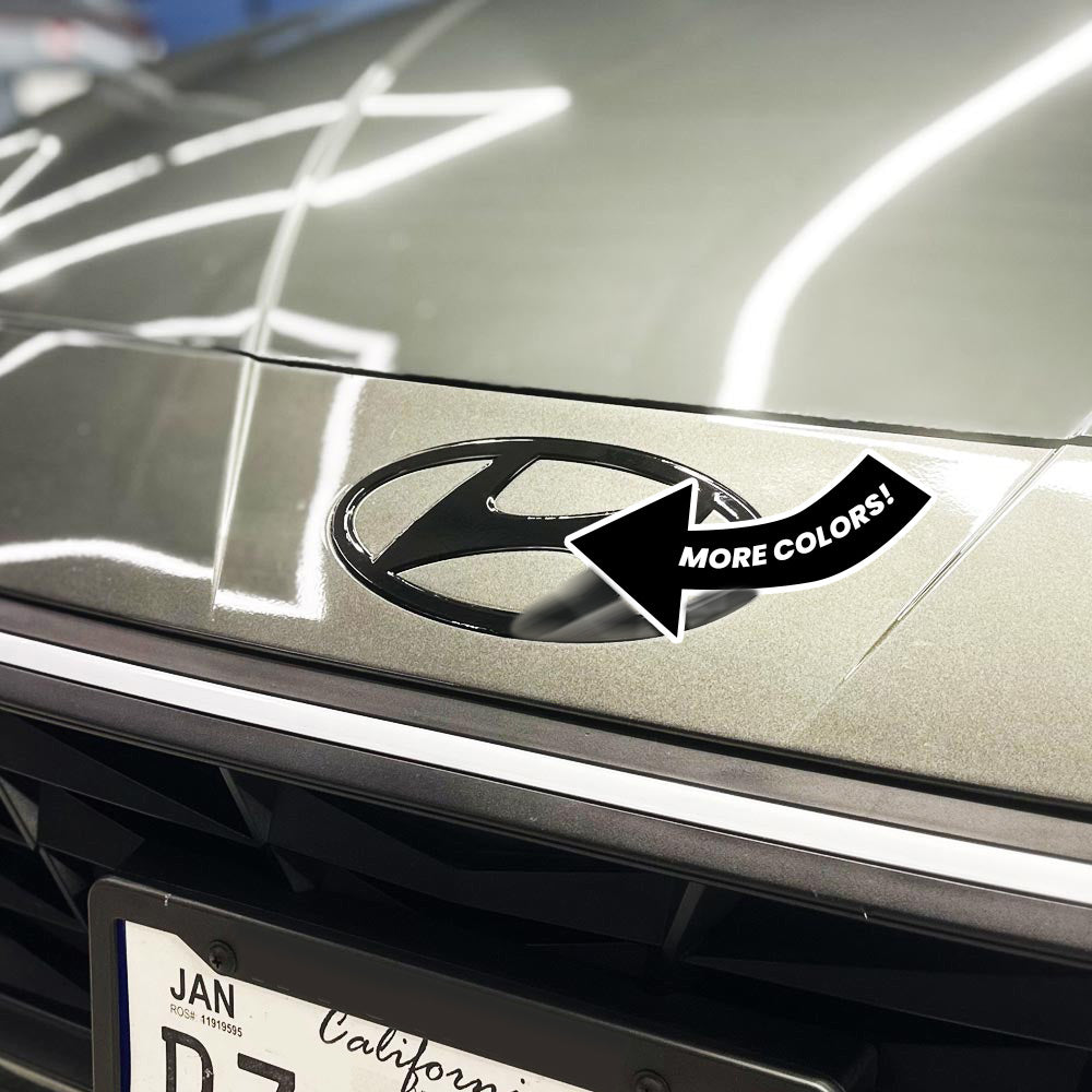 AFD Overlays Front and Rear H Emblem Pre-cut Vinyl Overlay compatible with 2024+ Elantra and Elantra N