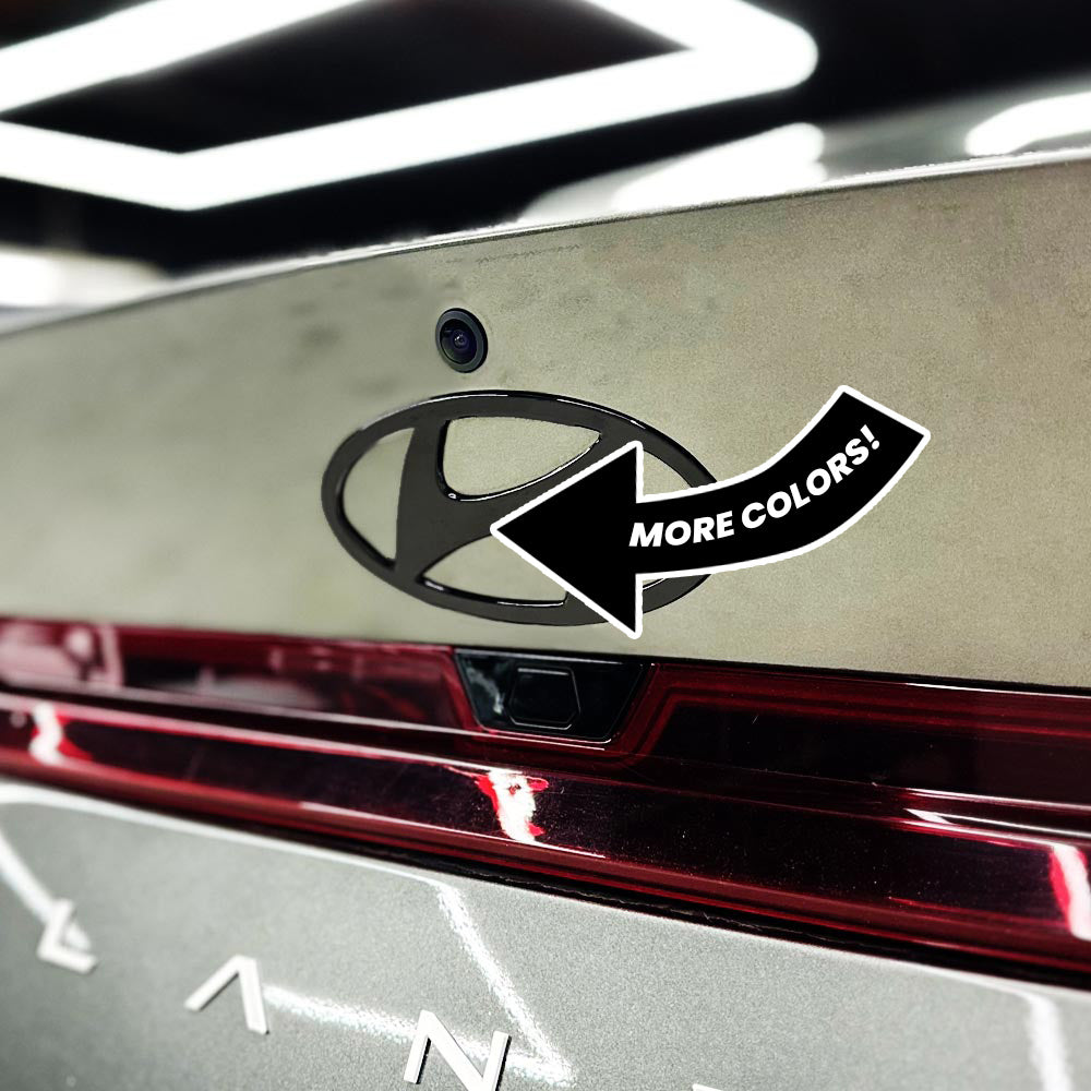 AFD Overlays Front and Rear H Emblem Pre-cut Vinyl Overlay compatible with 2024+ Elantra and Elantra N