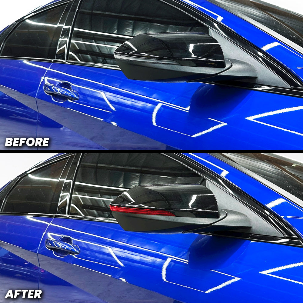 Side Mirror Turn Signal Pre-cut Overlay Tint compatible with 2021-2025 Elantra N and N-Line