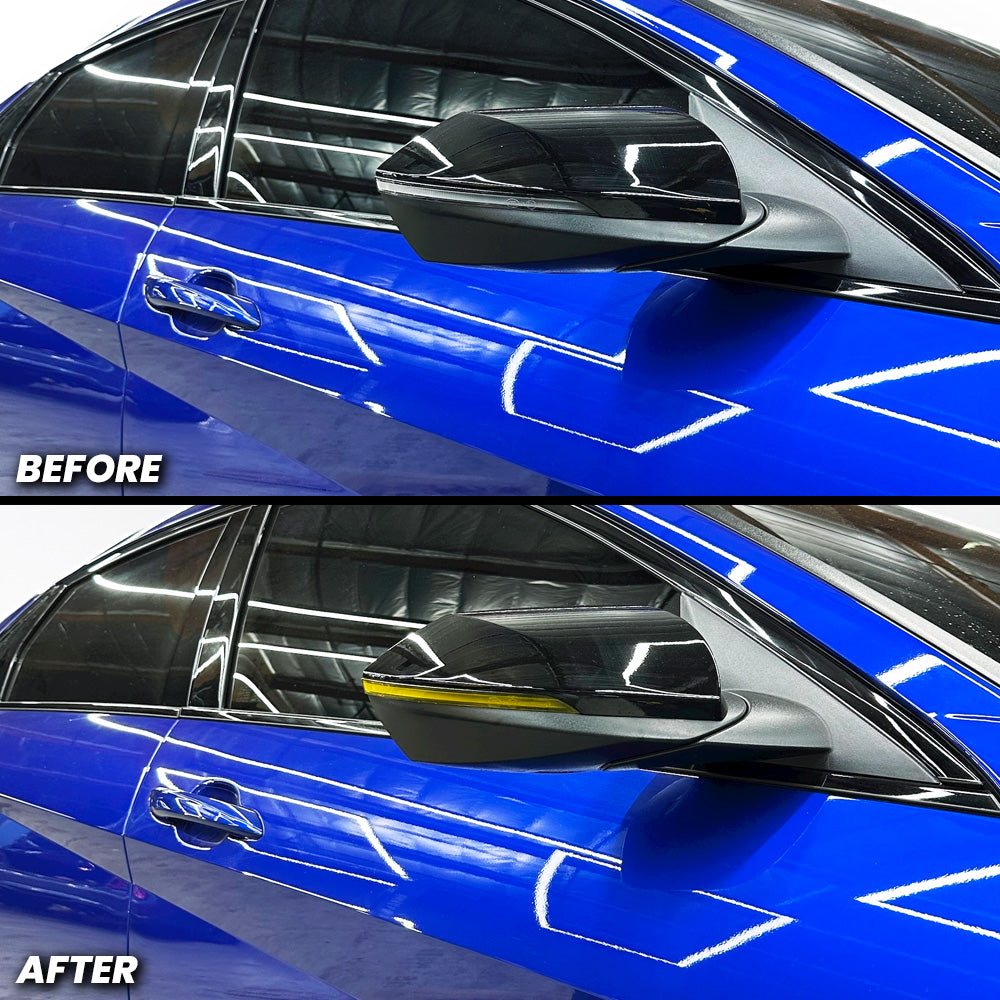 Side Mirror Turn Signal Pre-cut Overlay Tint compatible with 2021-2025 Elantra N and N-Line