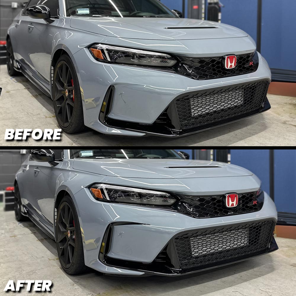 2023+ Honda Civic Type-R FL5 Front Bumper Fang Pre-cut Overlay ...