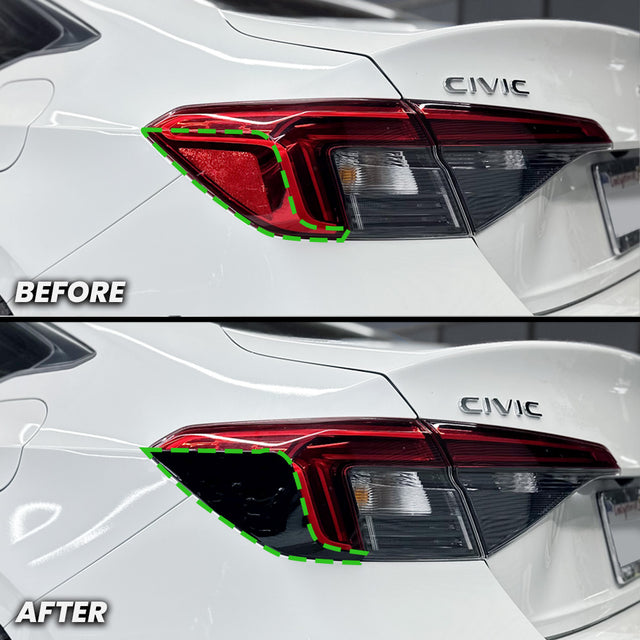 Smoke Tail Light Tint Vinyl Decal For Subaru Crosstrek (2018-2023) – Rear Turn Signal & Reverse Light Overlay