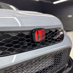 AFD Overlays Front and Rear Pre-cut Emblem Badge Overlay compatible with 2023+ Honda Civic Type-R FL5 Honda