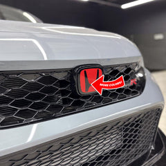 AFD Overlays Front and Rear Pre-cut Emblem Badge Overlay compatible with 2023+ Honda Civic Type-R FL5 Honda