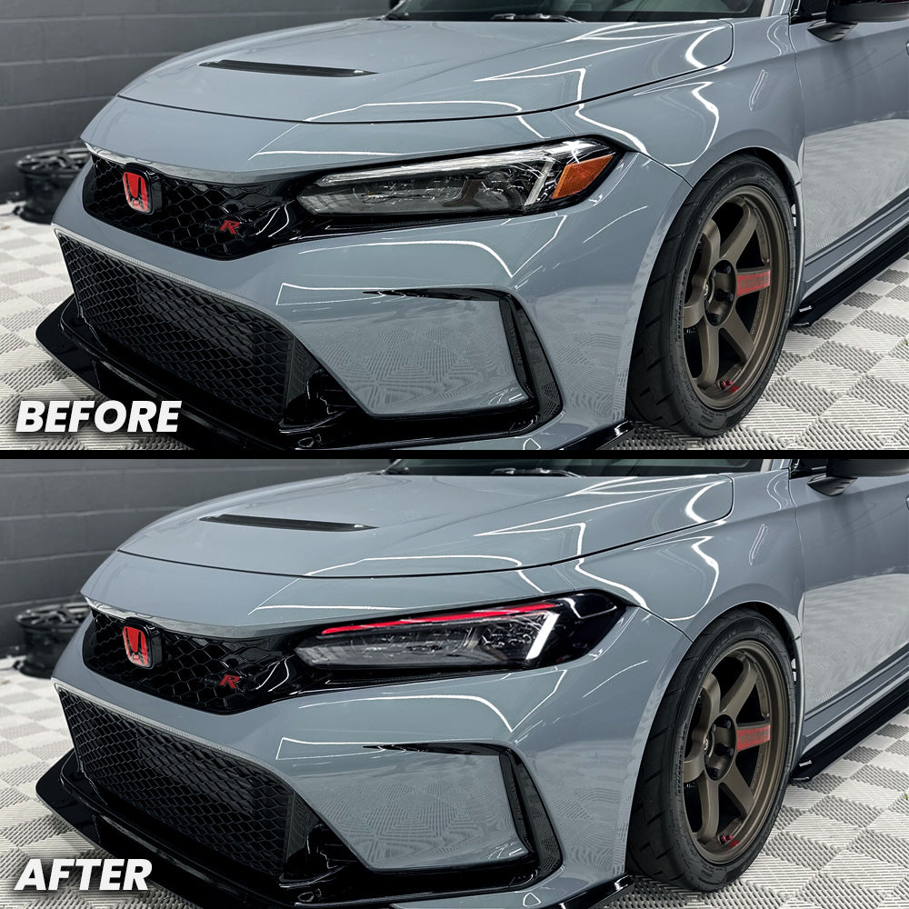 Daytime Running Light and Amber Delete Pre-cut Overlay Tint V1 for 2022+ Honda Civic