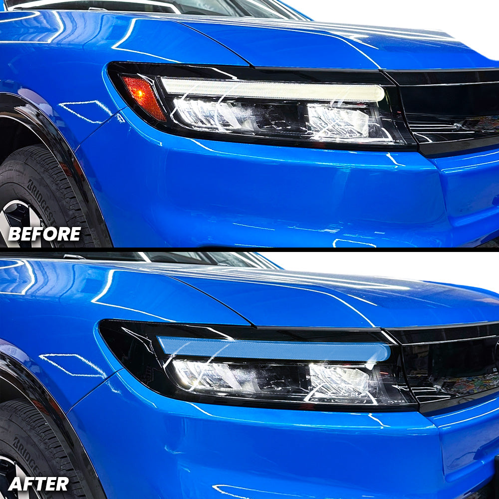 Headlight DRL Daytime Running Lights Pre-cut Overlay Tint and Amber Delete compatible with 2024+ Honda Prologue
