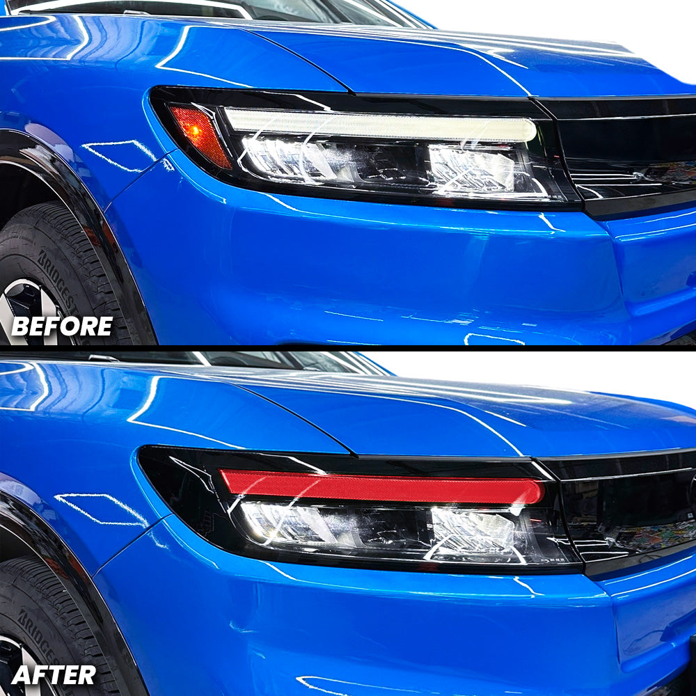 Headlight DRL Daytime Running Lights Pre-cut Overlay Tint and Amber Delete compatible with 2024+ Honda Prologue