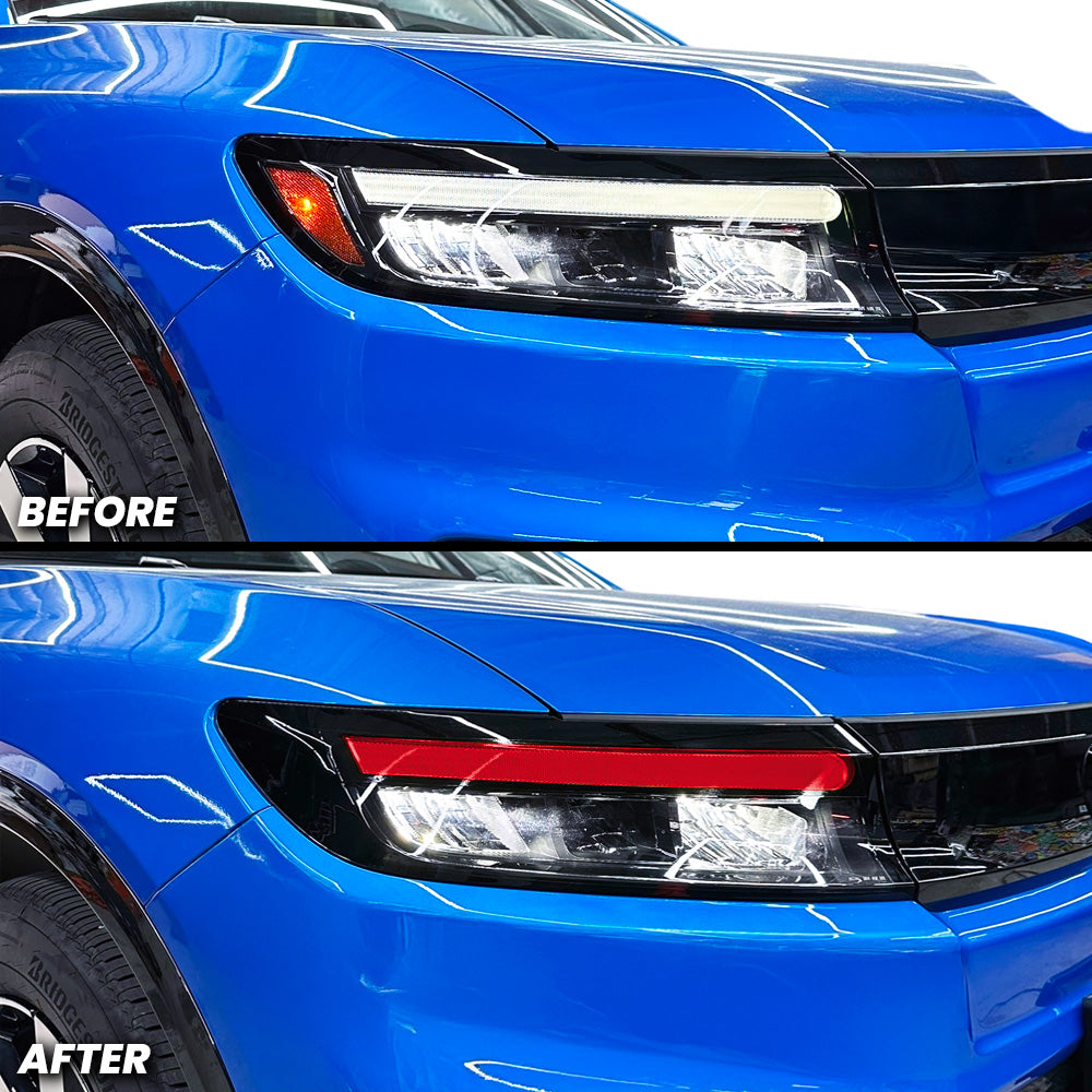 Headlight DRL Daytime Running Lights Pre-cut Overlay Tint and Amber Delete compatible with 2024+ Honda Prologue