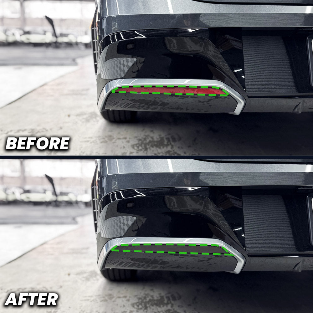 Rear Bumper Reflector Pre-cut Overlay for 2024+ Sonata ...