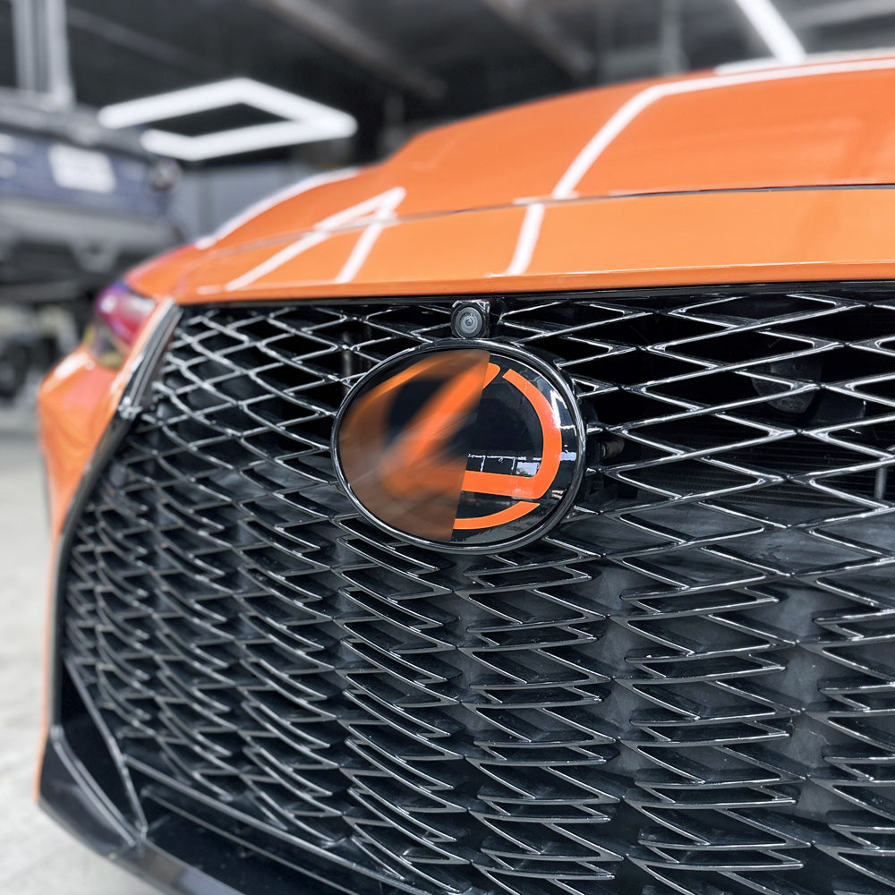 AFD Overlays Front and Rear Emblem Badge Pre-cut Overlay compatible with 2021-2025 Lexus IS 300 350 500