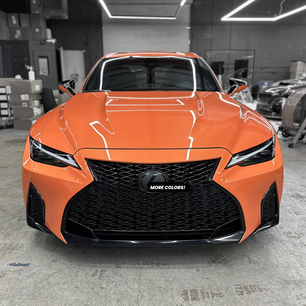 AFD Overlays Front and Rear Emblem Badge Pre-cut Overlay compatible with 2021-2025 Lexus IS 300 350 500