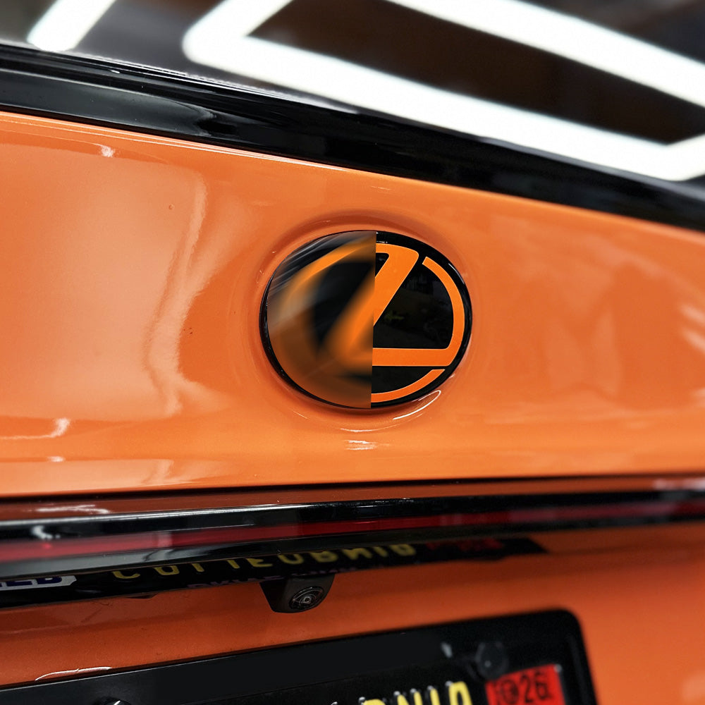 AFD Overlays Front and Rear Emblem Badge Pre-cut Overlay compatible with 2021-2025 Lexus IS 300 350 500