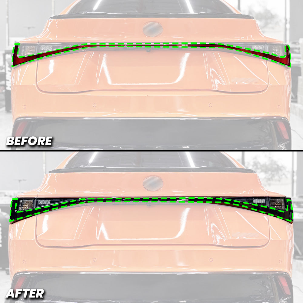 Tail Light Rear Running Brake Lights Pre-cut Overlay Tint for 2021-2025 Lexus is300 is350 is500