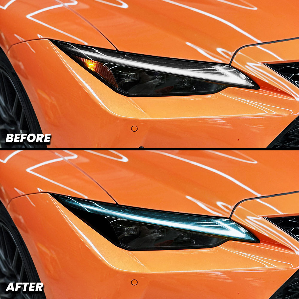 Headlight DRL Daytime Running Light Tint and Amber Delete Pre-Cut Overlay for 2021-2026 Lexus IS300 IS350 IS500