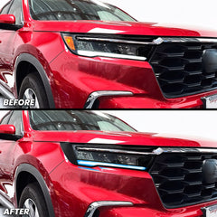 Headlight DRL Day Time Running Light and Amber Delete Pre-cut Overlay Tint for 2023-2026 Pilot