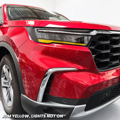 Headlight DRL Day Time Running Light and Amber Delete Pre-cut Overlay Tint for 2023-2026 Pilot