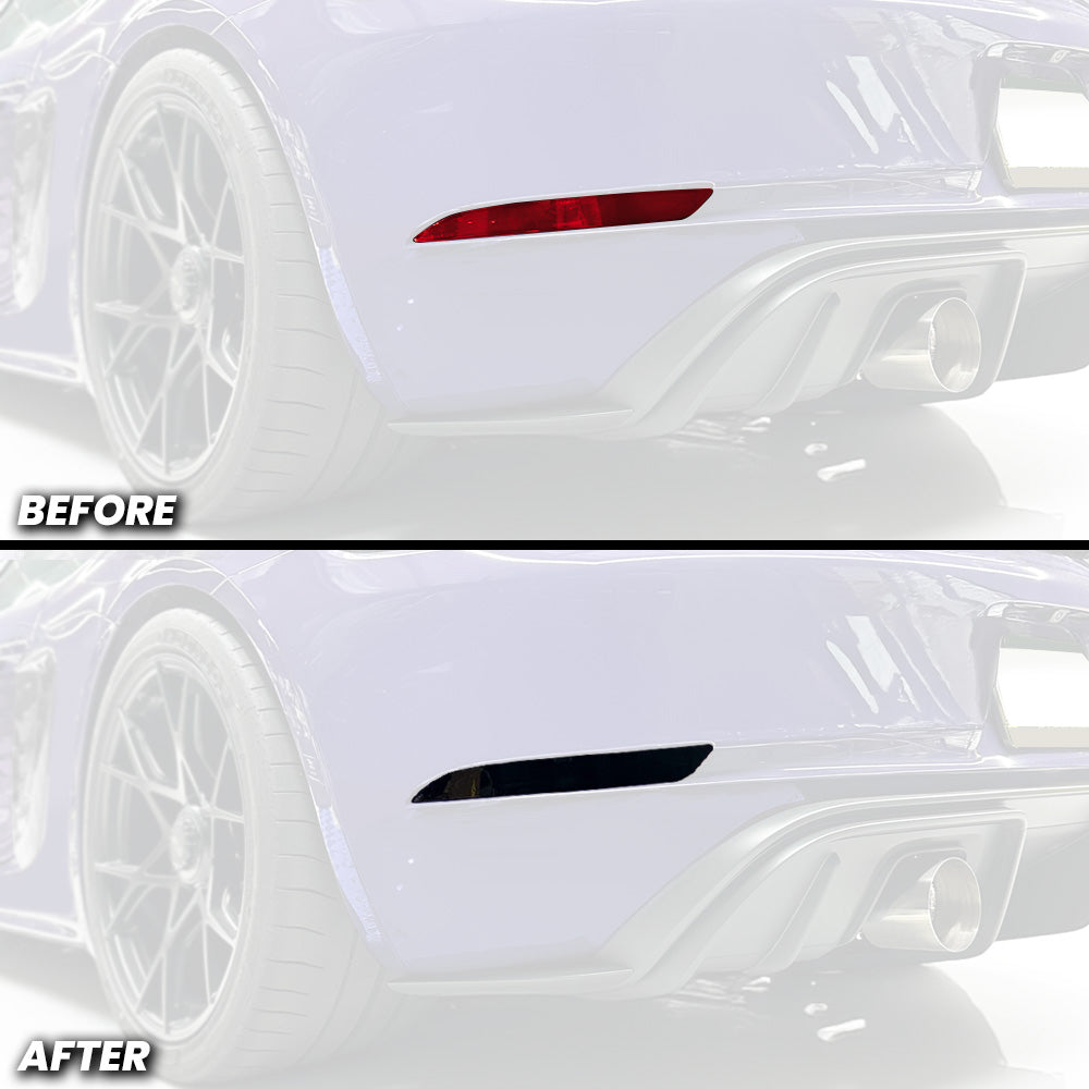 Rear Bumper Reflector Pre-cut Overlay Tint for 2023-2025 Porsche 718 Cayman GT4 RS