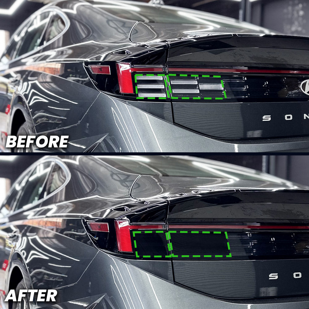 Tail Light Turn/Reverse Signal Pre-Cut Overlay Smoked for 2024+ Sonata