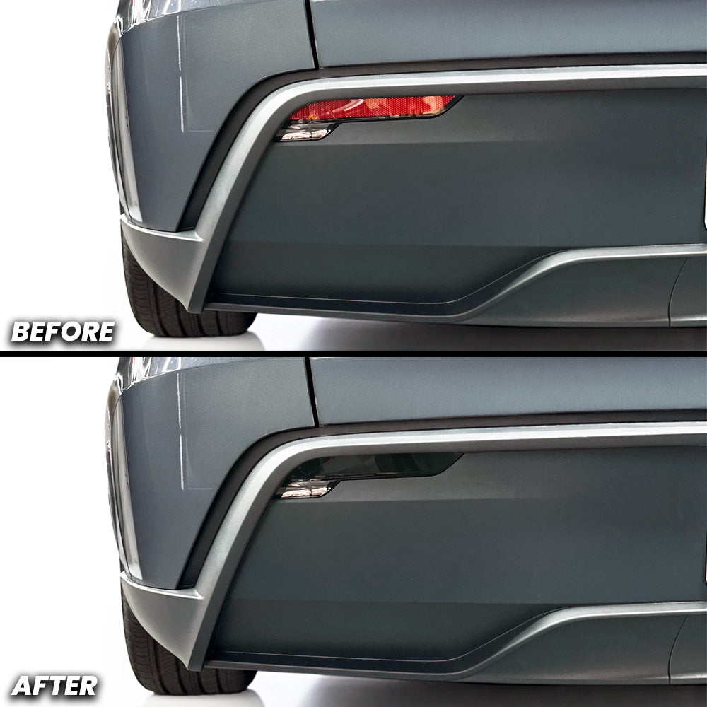 Rear Bumper Reflector Pre-cut Overlay Tint Compatible With 2025+Telsa Model Y