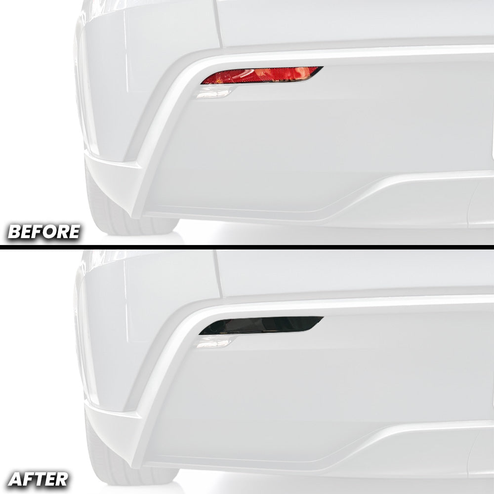 Rear Bumper Reflector Pre-cut Overlay Tint Compatible With 2025+Telsa Model Y