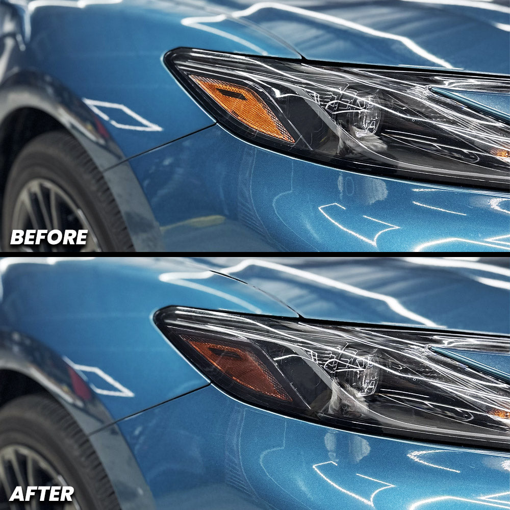 Headlight Amber Delete Pre-cut Tint Overlay compatible with 2025+ Toyota Camry