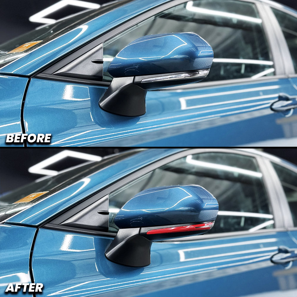 Side Mirror Pin-stripe Chrome Delete Pre-cut Overlay compatible with 2025+ Toyota Camry