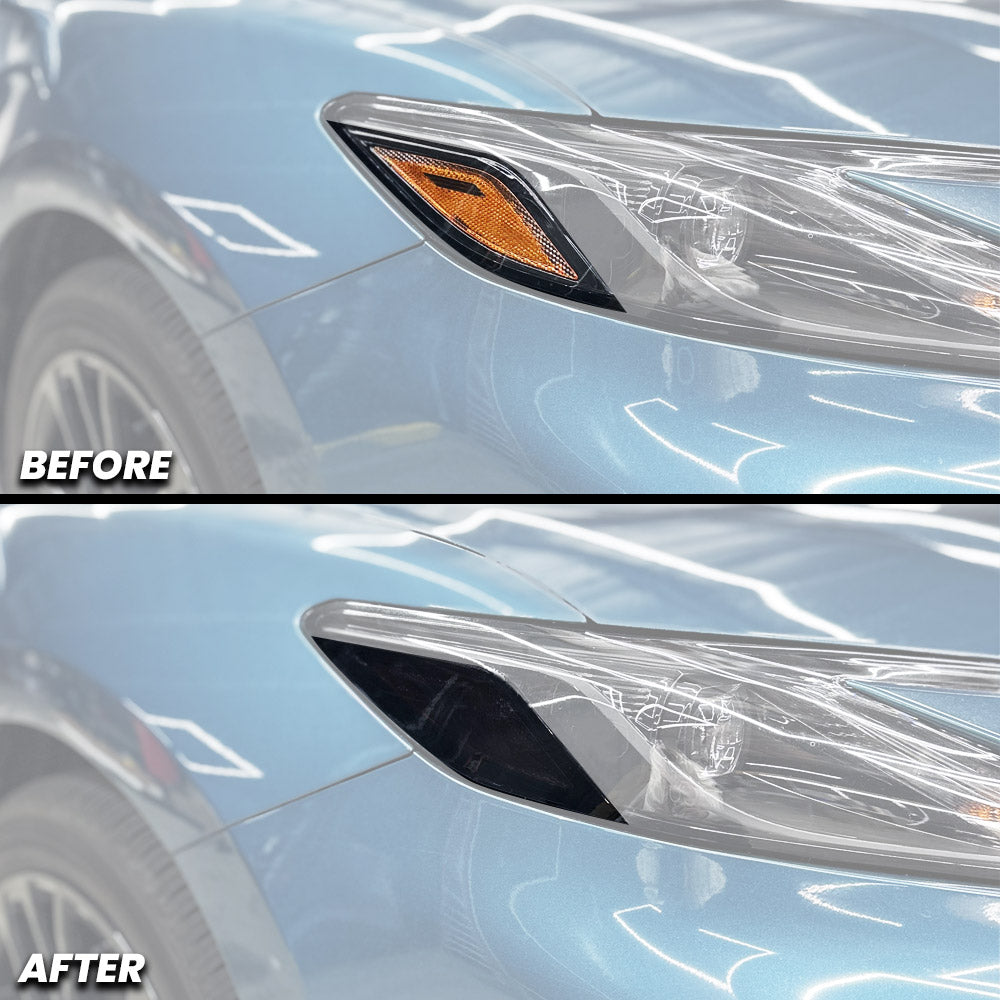 Headlight Amber Delete Pre-cut Tint Overlay compatible with 2025+ Toyota Camry