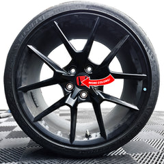 AFD Overlays Wheel Cap Pre-cut Emblem Badge Overlay compatible with 2023+ Honda Civic Type-R FL5