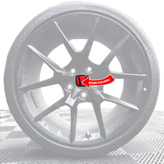 AFD Overlays Wheel Cap Pre-cut Emblem Badge Overlay compatible with 2023+ Honda Civic Type-R FL5