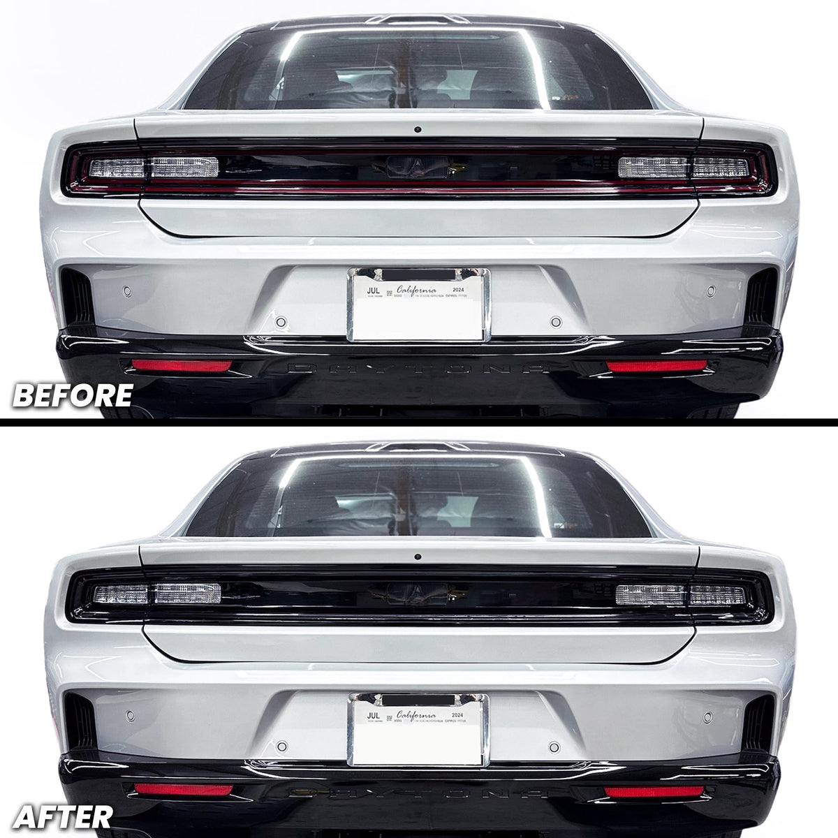 Rear Tail Light Running Brake Lights Pre-cut Overlay Tint for 2025+ Charger Daytona